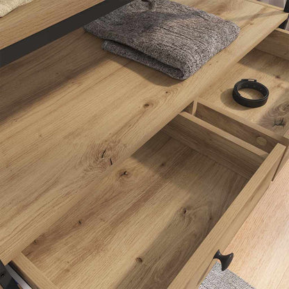 vidaXL Wardrobe Artisan oak 89 x 39 x 184.5 cm Engineered Wood 4