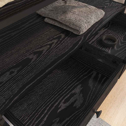 vidaXL Wardrobe Black oak 89 x 39 x 184.5 cm Engineered Wood 4