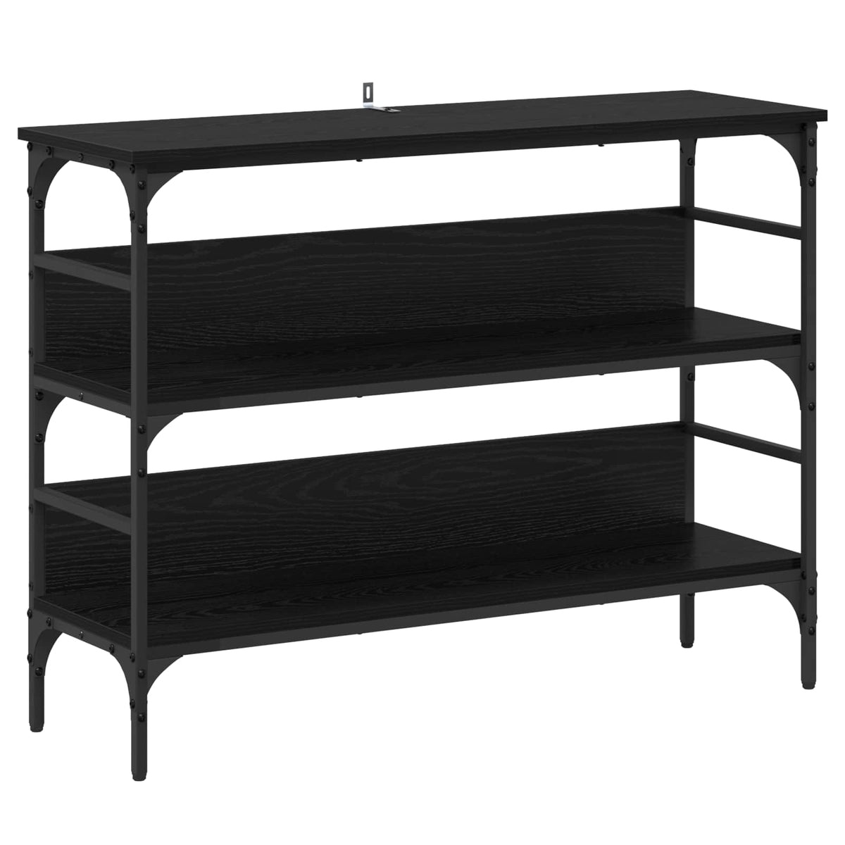 vidaXL Console Table Black oak 100 x 32 x 75 cm Engineered wood 2