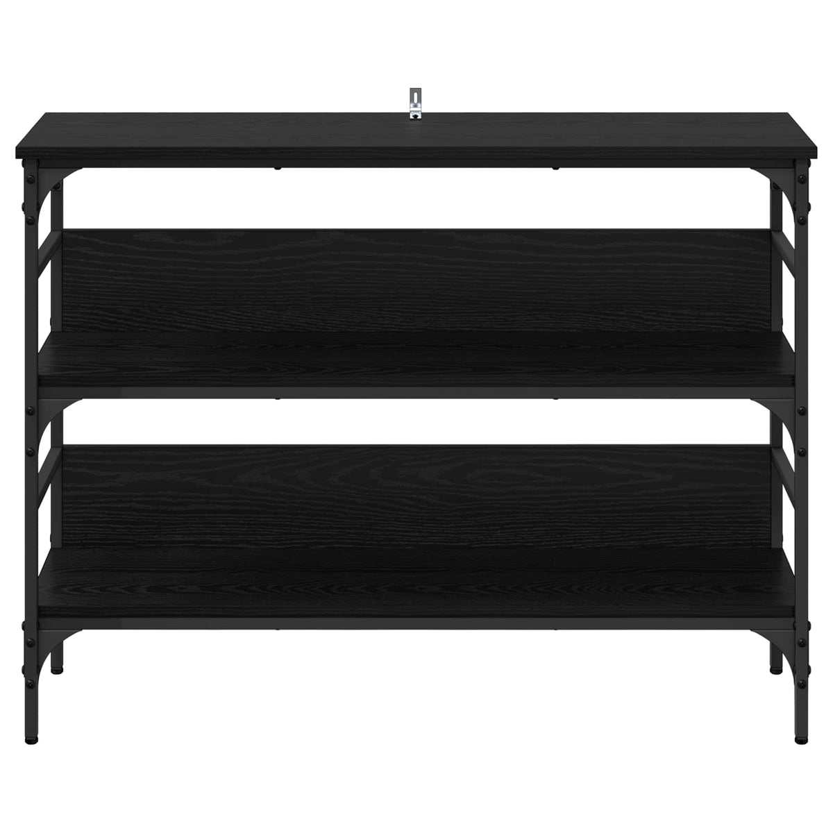 vidaXL Console Table Black oak 100 x 32 x 75 cm Engineered wood 5
