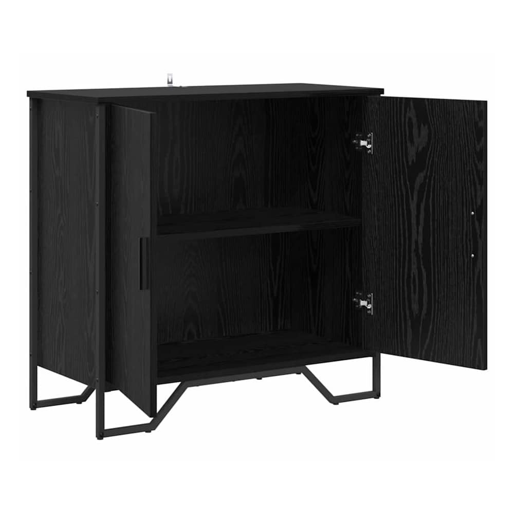 Sideboard 78x35,5x74,5 cm Engineered Wood Black oak