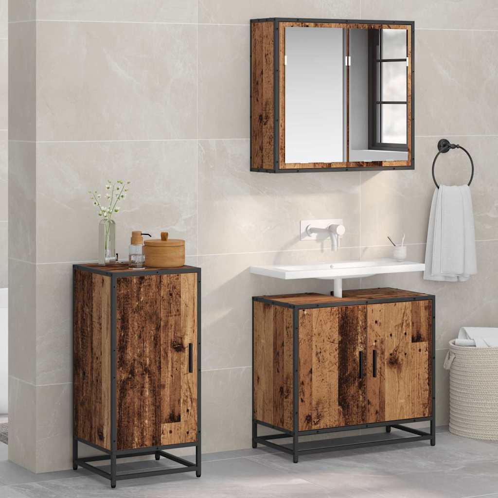 vidaXL Sideboard Old Wood 35.5 x 35 x 76 cm 1