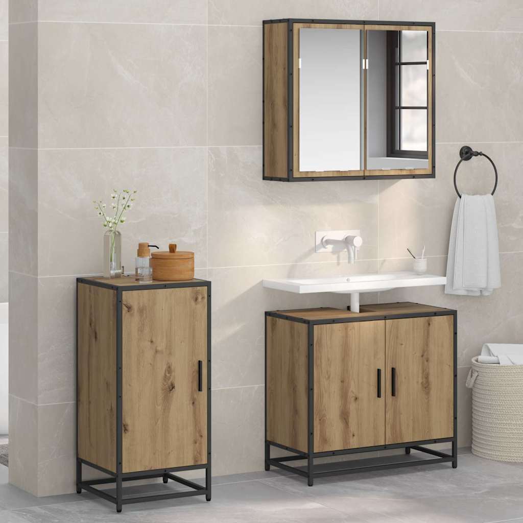 vidaXL Sideboard Artisan Oak 35.5 x 35 x 76 cm 1