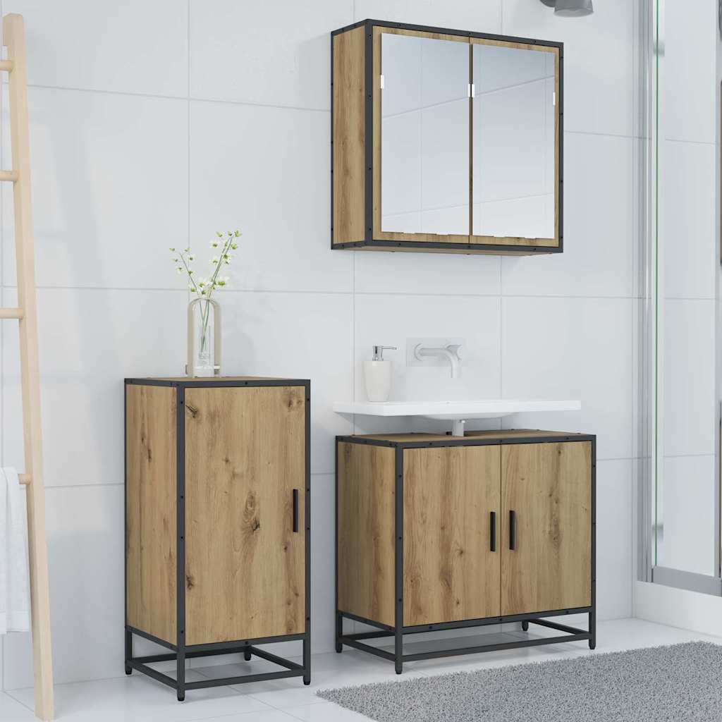 vidaXL Sideboard Artisan Oak 35.5 x 35 x 76 cm 4