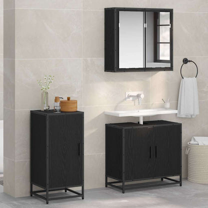 vidaXL Sideboard Black Oak 35.5 x 35 x 76 cm 1