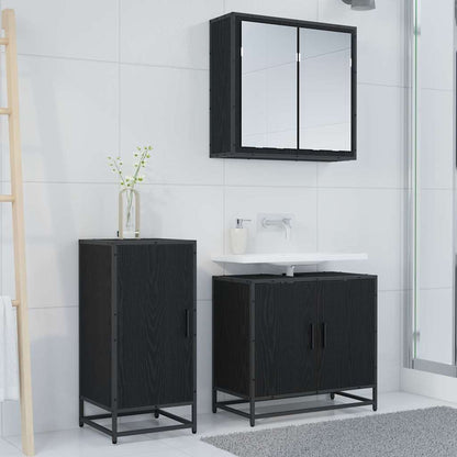 vidaXL Sideboard Black Oak 35.5 x 35 x 76 cm 4