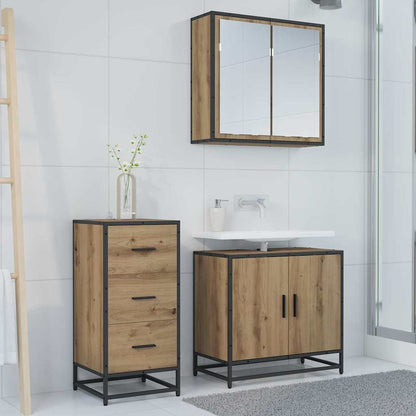 vidaXL Sideboard Artisan Oak 35.5 x 35 x76 cm 4