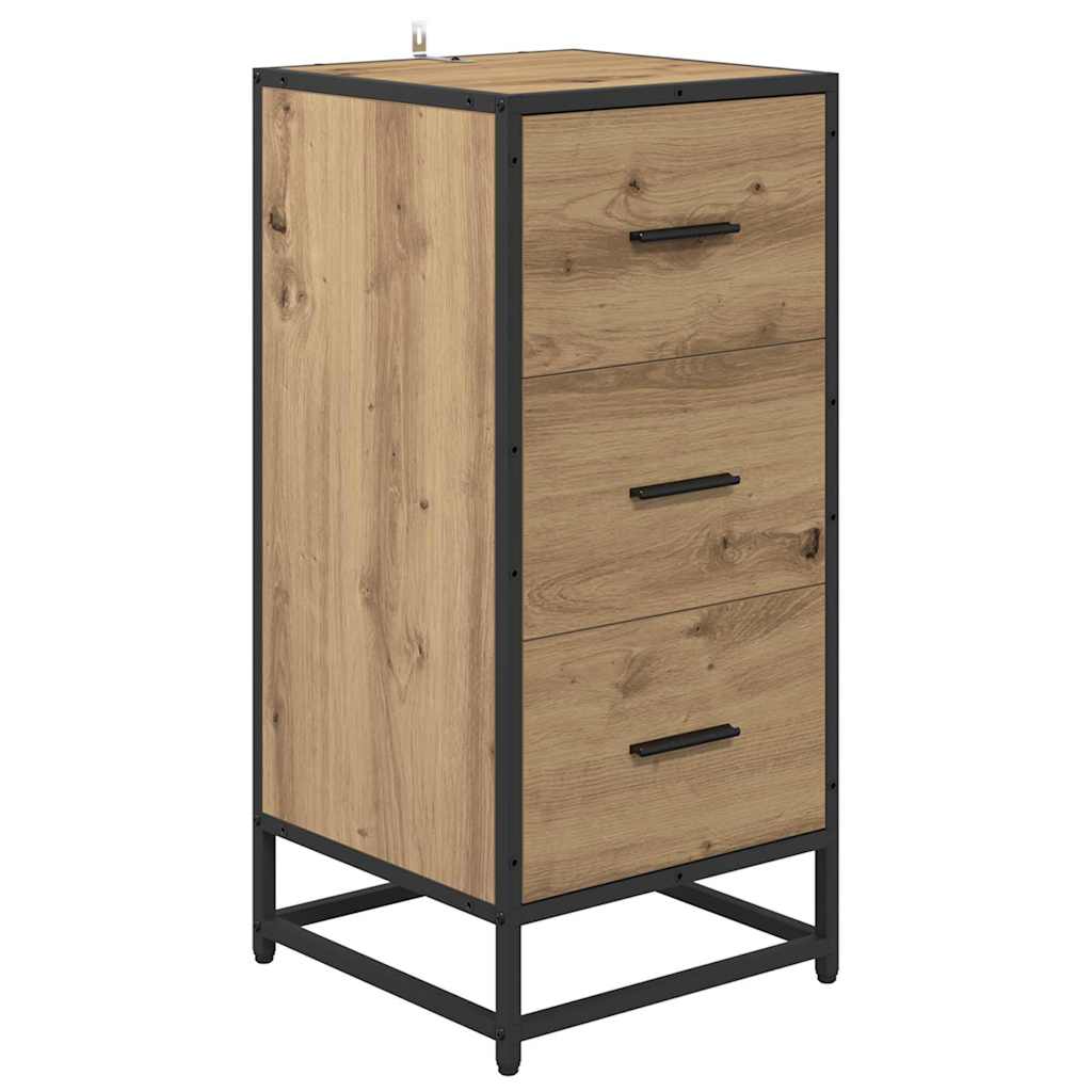 vidaXL Sideboard Artisan Oak 35.5 x 35 x76 cm 2