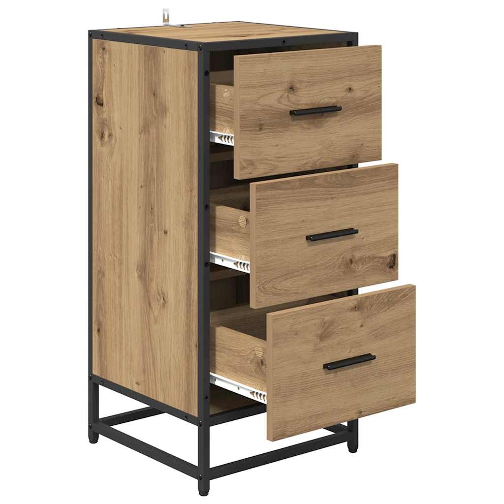 vidaXL Sideboard Artisan Oak 35.5 x 35 x76 cm 5