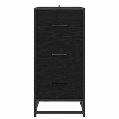 vidaXL Sideboard Black Oak 35.5 x 35 x76 cm 6