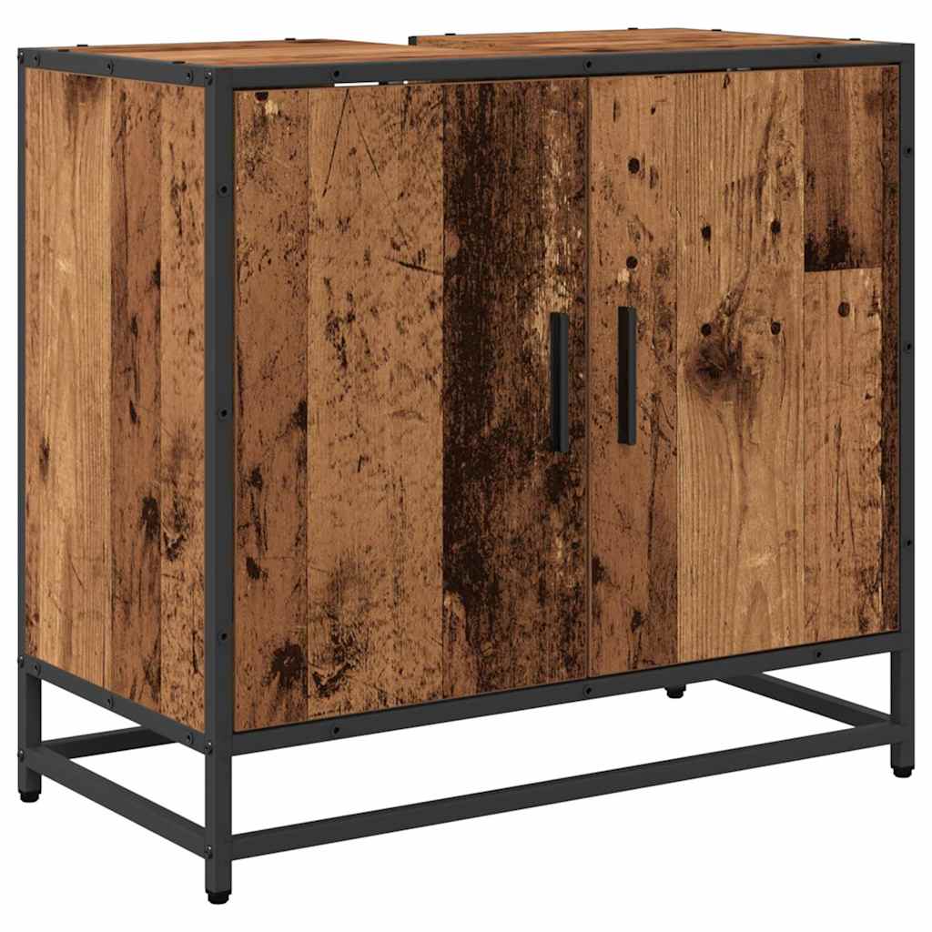 vidaXL Bathroom Sink Cabinet Old Wood 65 x 33 x 60 cm Engineered wood 2