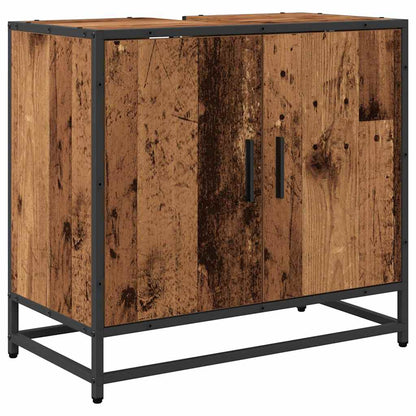 vidaXL Bathroom Sink Cabinet Old Wood 65 x 33 x 60 cm Engineered wood 2