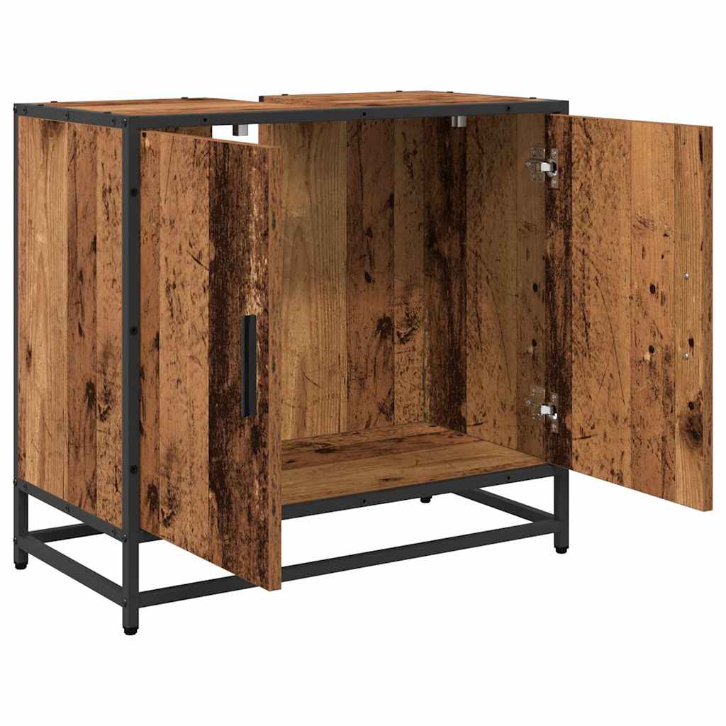 vidaXL Bathroom Sink Cabinet Old Wood 65 x 33 x 60 cm Engineered wood 5