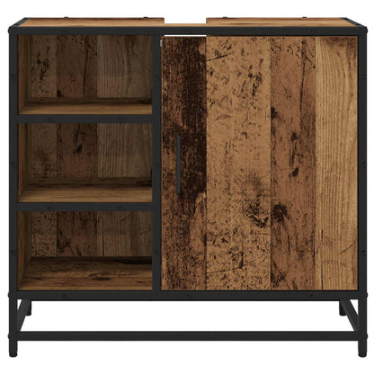 vidaXL Bathroom Cabinet Old Wood 65 x 33 x 60 cm Engineered Wood 6
