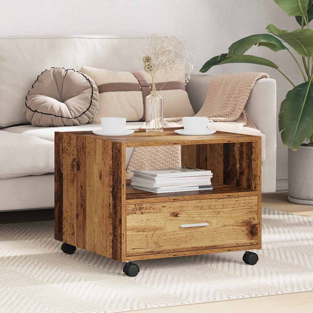 vidaXL Coffee Table Old Wood 55 x 55 x 45cm Engineered Wood 1