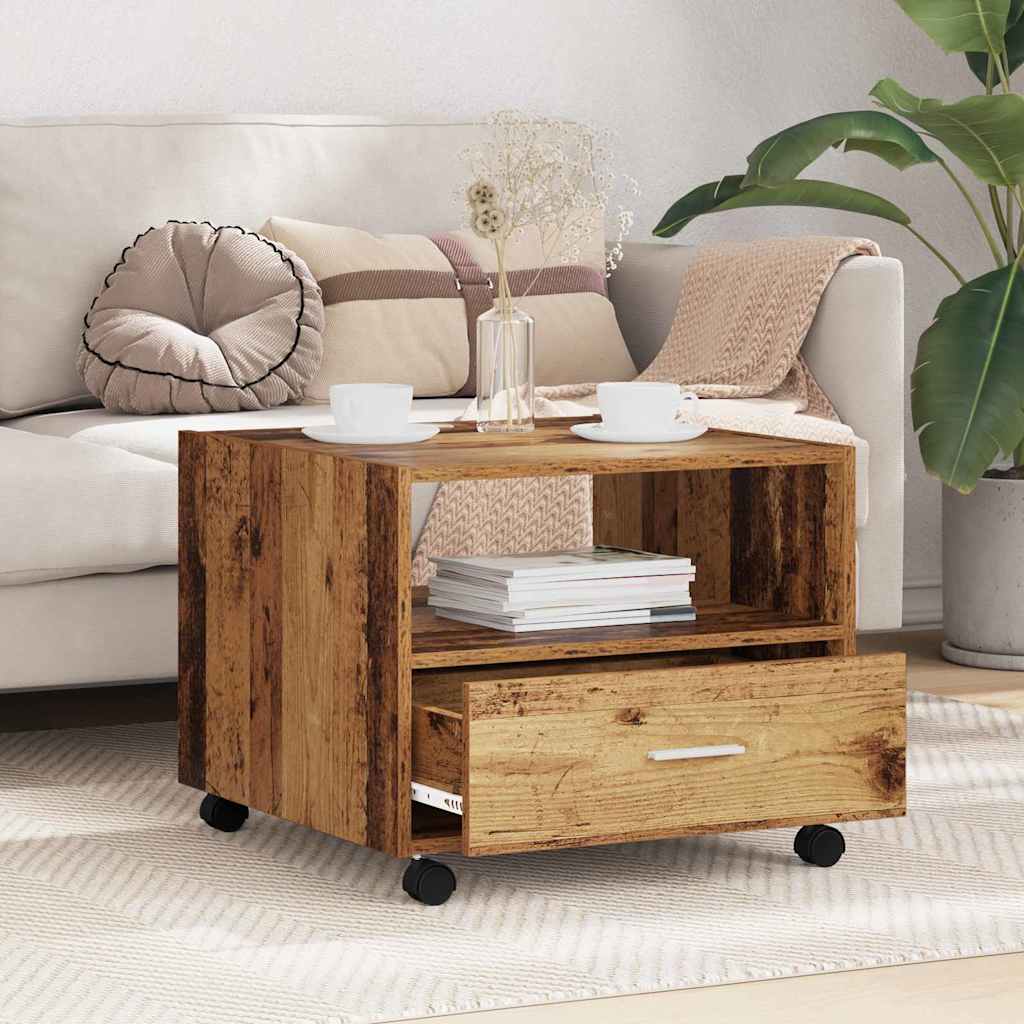 vidaXL Coffee Table Old Wood 55 x 55 x 45cm Engineered Wood 4
