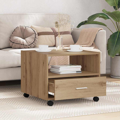 vidaXL Coffee Table Artisan Oak 55 x 55 x 45cm Engineered Wood 4
