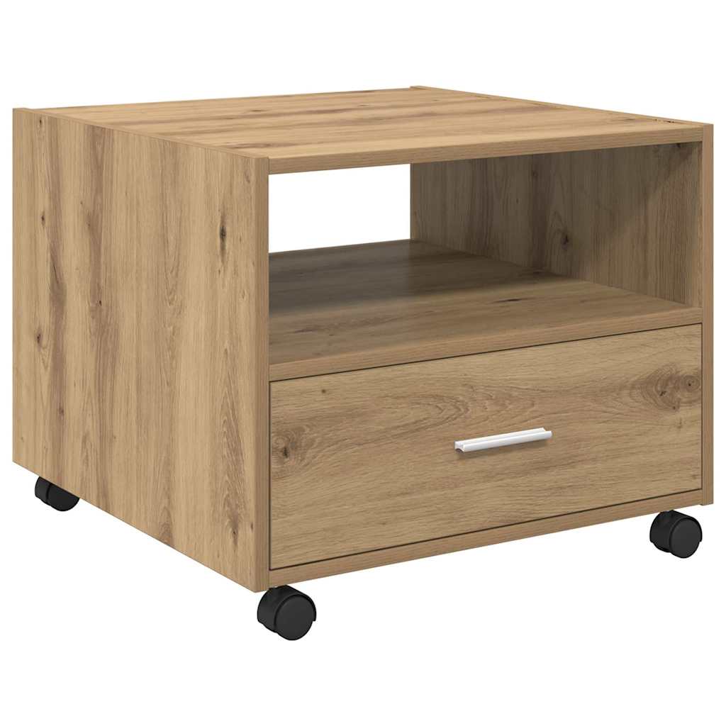 vidaXL Coffee Table Artisan Oak 55 x 55 x 45cm Engineered Wood 2
