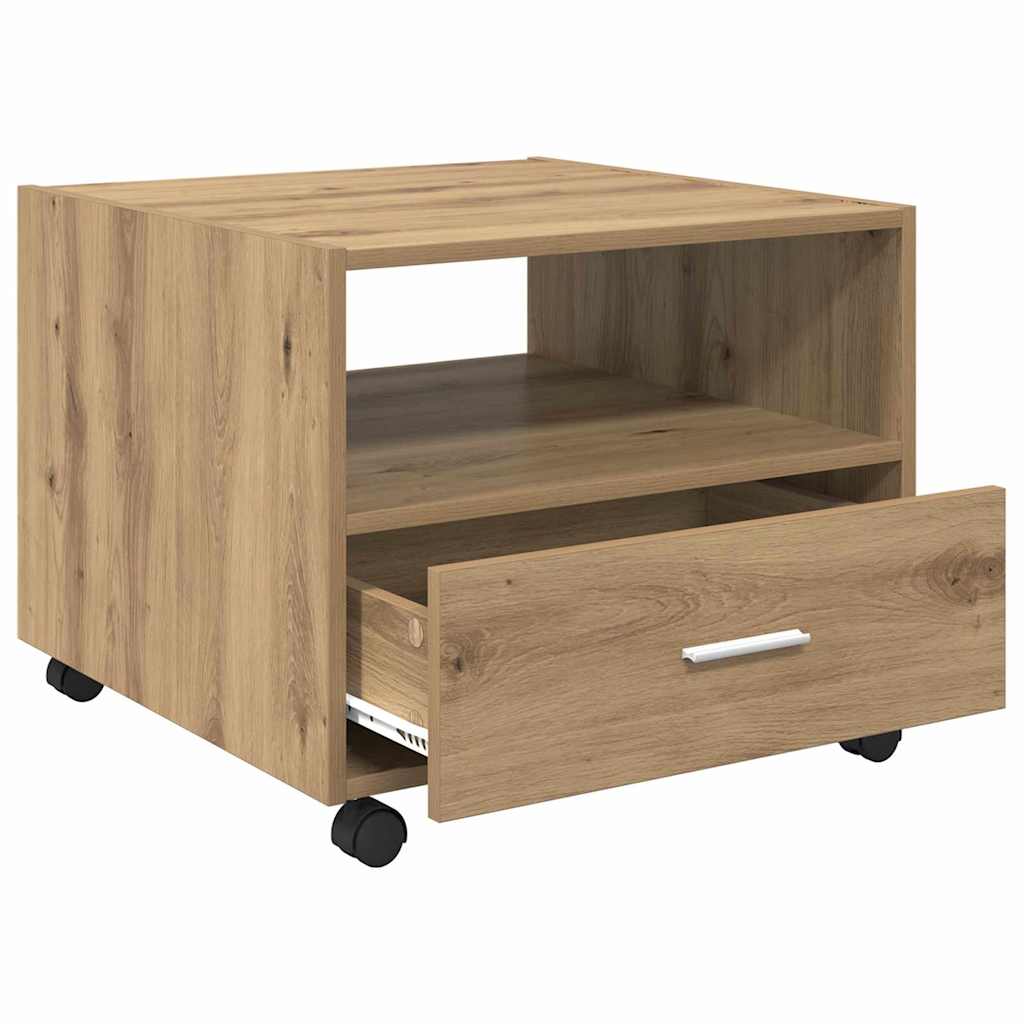 vidaXL Coffee Table Artisan Oak 55 x 55 x 45cm Engineered Wood 5