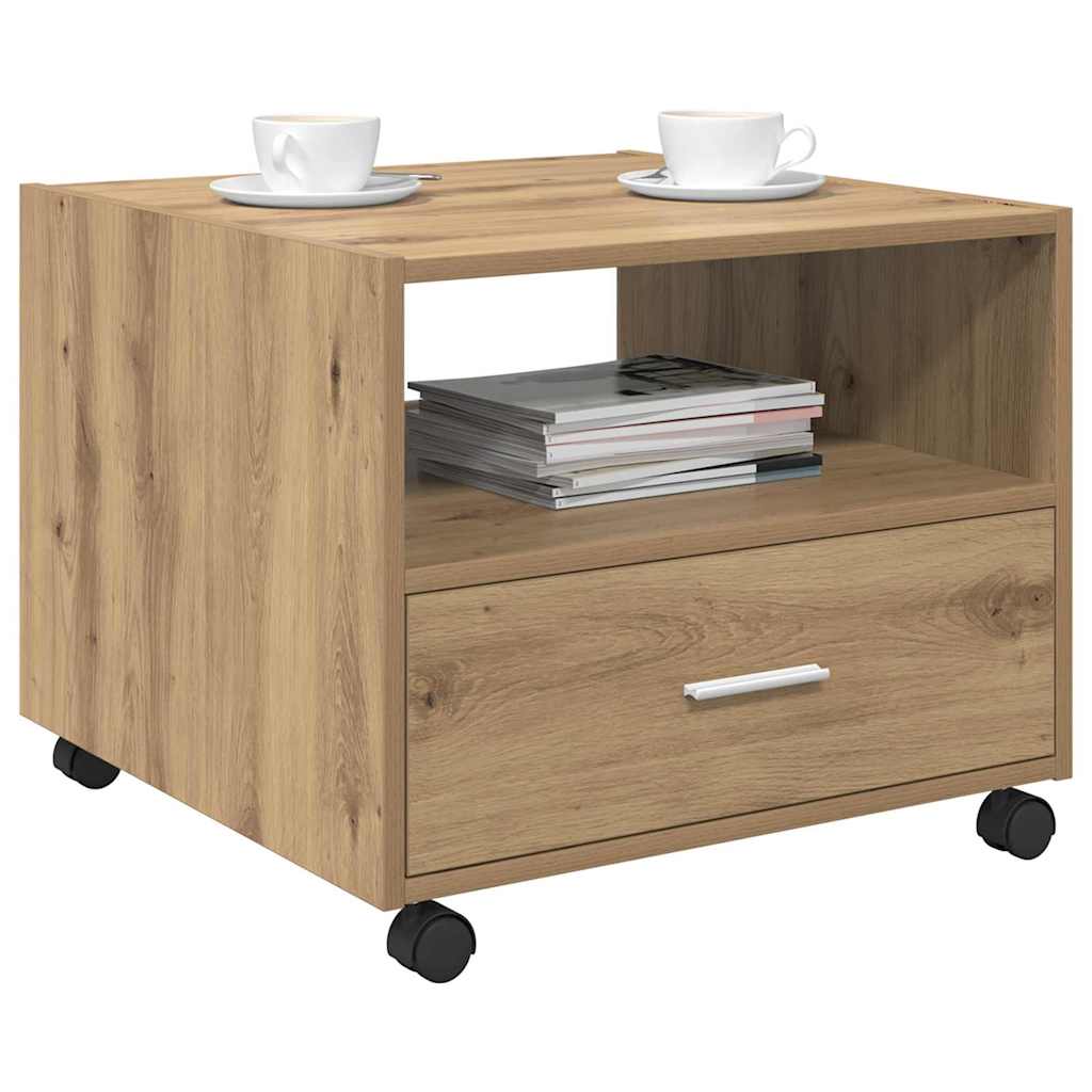 vidaXL Coffee Table Artisan Oak 55 x 55 x 45cm Engineered Wood 3