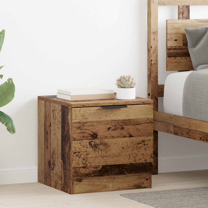 vidaXL Bed Cabinet 2 pcs Old Wood 40 x 39 x 40cm Engineered Wood 1