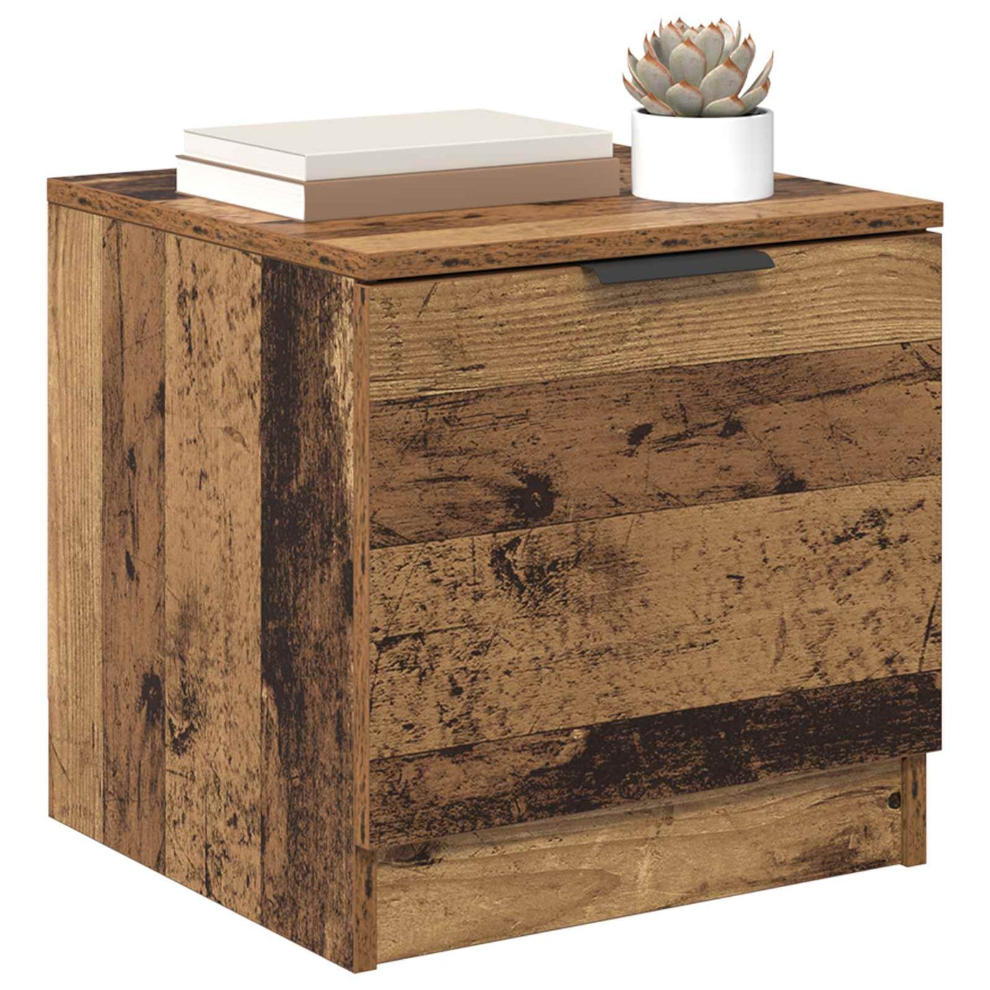vidaXL Bed Cabinet 2 pcs Old Wood 40 x 39 x 40cm Engineered Wood 3