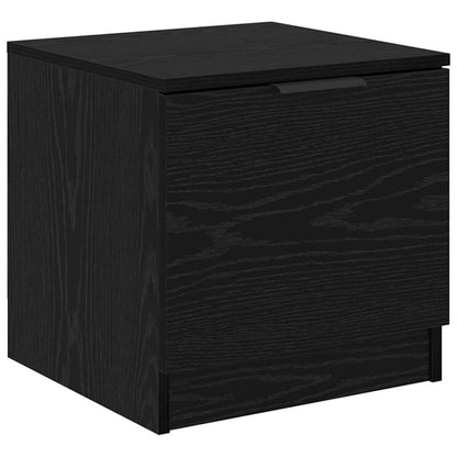 vidaXL Bed Cabinet 2 pcs Black Oak 40 x 39 x 40cm Engineered Wood 6