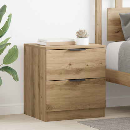 Bedside Cabinets Engineered Wood Artisan oak