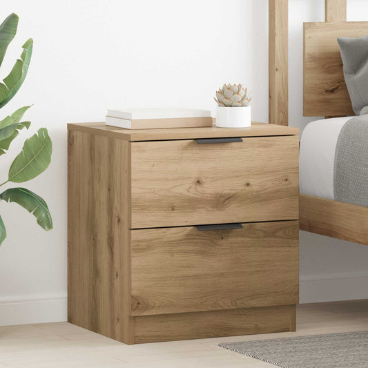 Bedside Cabinets Engineered Wood Artisan oak