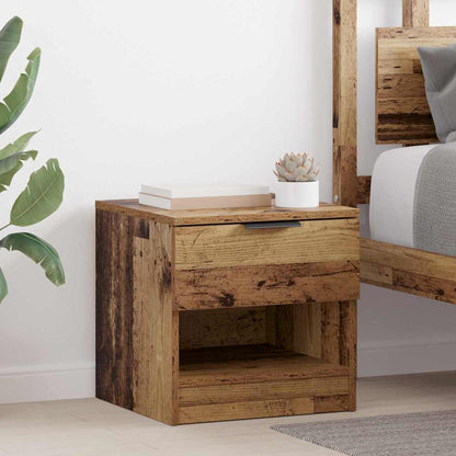 vidaXL Bed Cabinet 2 pcs Old Wood 40 x 39 x 40cm Engineered Wood 1