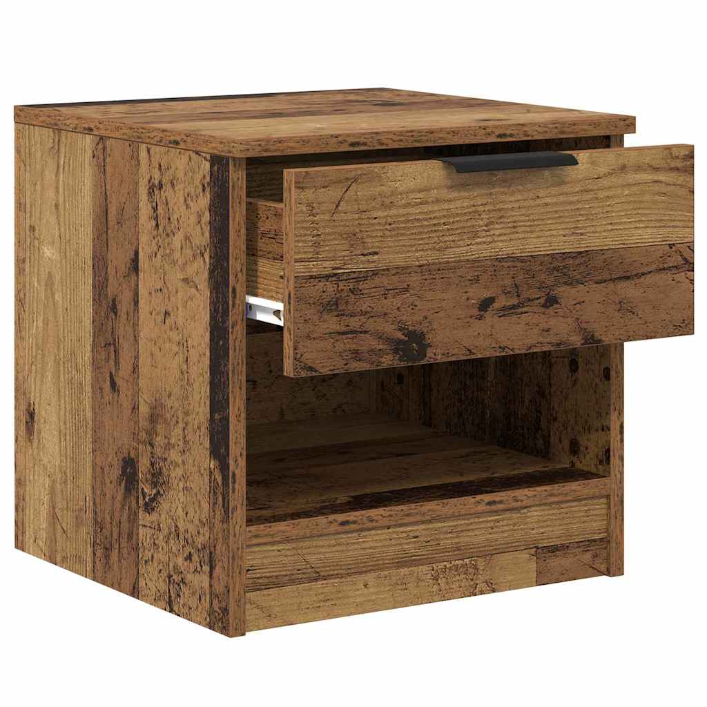 vidaXL Bed Cabinet 2 pcs Old Wood 40 x 39 x 40cm Engineered Wood 5