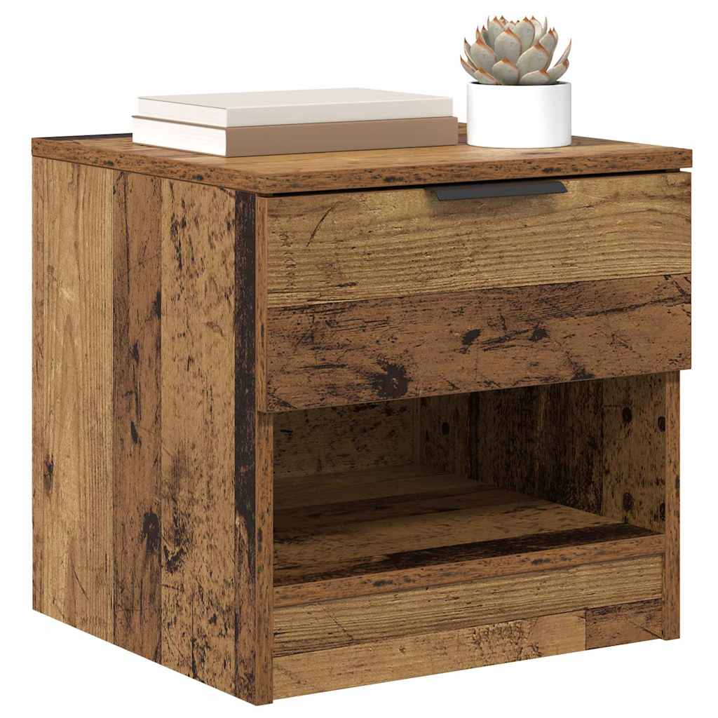 vidaXL Bed Cabinet 2 pcs Old Wood 40 x 39 x 40cm Engineered Wood 3