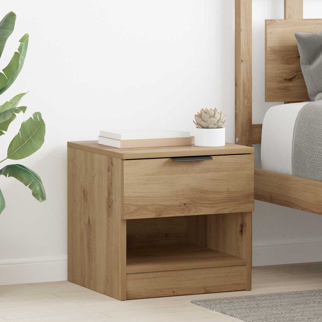 vidaXL Bed Cabinet 2 pcs Artisan Oak 40 x 39 x 40cm Engineered Wood 1