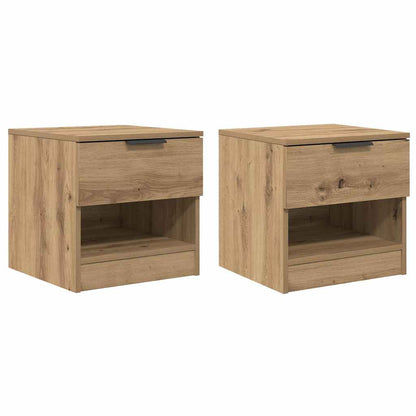 vidaXL Bed Cabinet 2 pcs Artisan Oak 40 x 39 x 40cm Engineered Wood 2