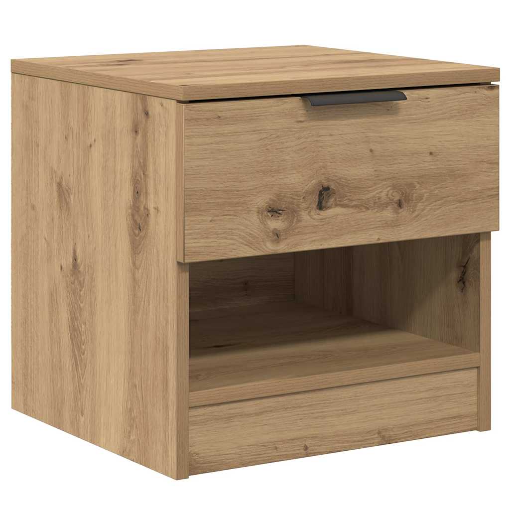 vidaXL Bed Cabinet 2 pcs Artisan Oak 40 x 39 x 40cm Engineered Wood 6