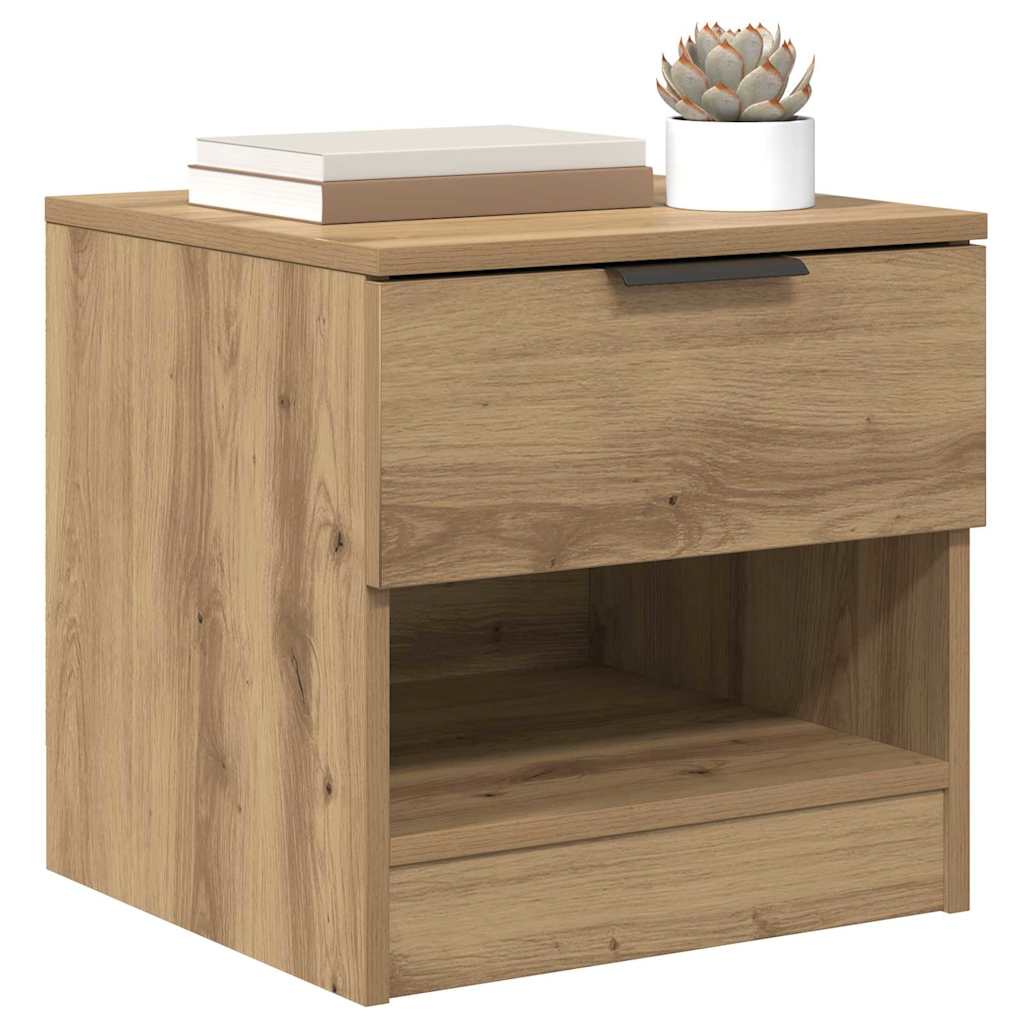 vidaXL Bed Cabinet 2 pcs Artisan Oak 40 x 39 x 40cm Engineered Wood 3