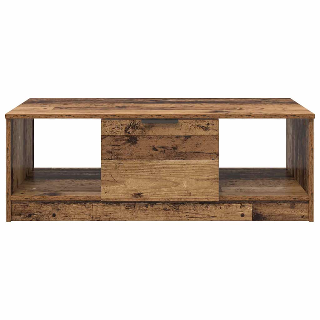 vidaXL Coffee Table Old Wood 102 x 50 x 36cm Engineered Wood 6