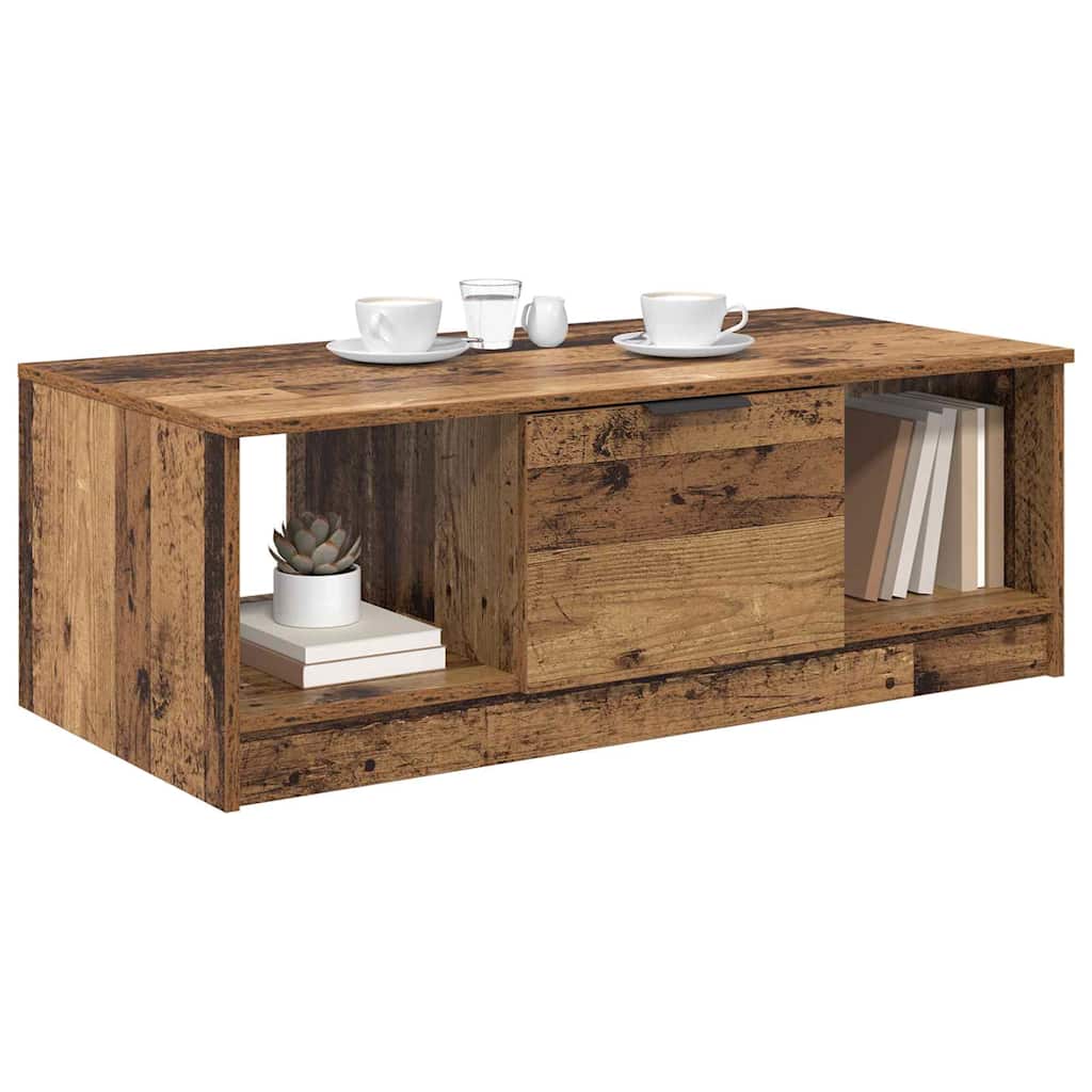 vidaXL Coffee Table Old Wood 102 x 50 x 36cm Engineered Wood 3