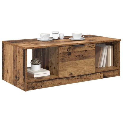 vidaXL Coffee Table Old Wood 102 x 50 x 36cm Engineered Wood 3