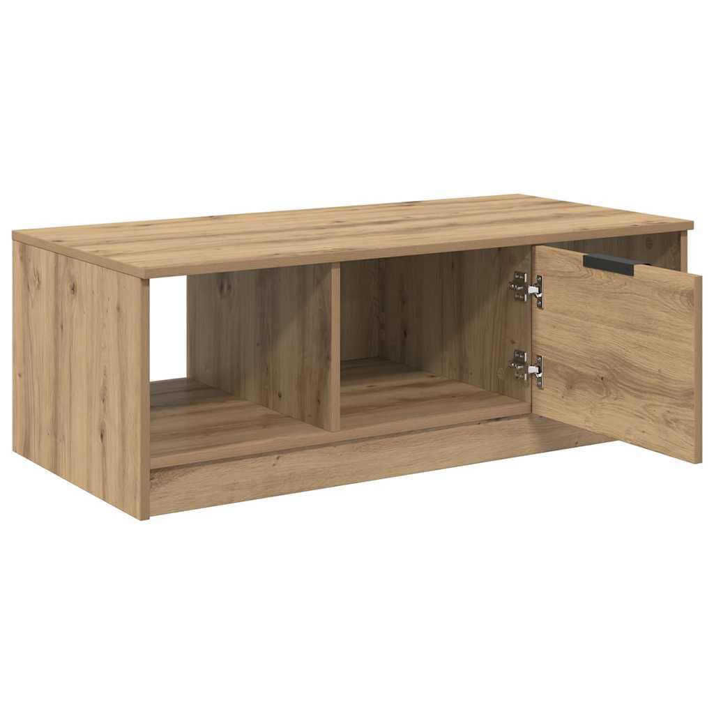 vidaXL Coffee Table Artisan Oak 102 x 50 x 36cm Engineered Wood 5