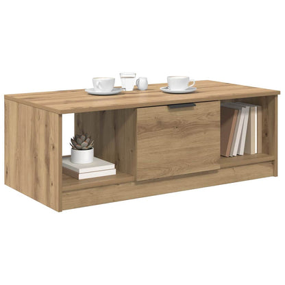 vidaXL Coffee Table Artisan Oak 102 x 50 x 36cm Engineered Wood 3