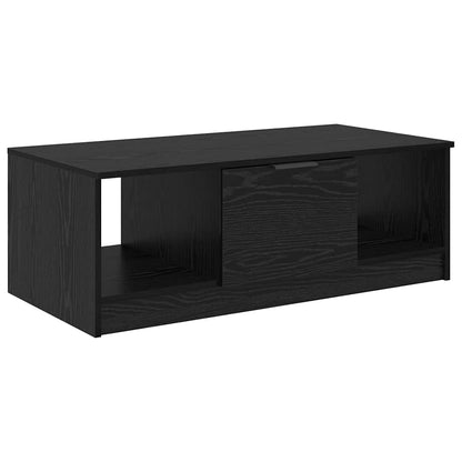 vidaXL Coffee Table Black Oak 102 x 50 x 36cm Engineered Wood 2