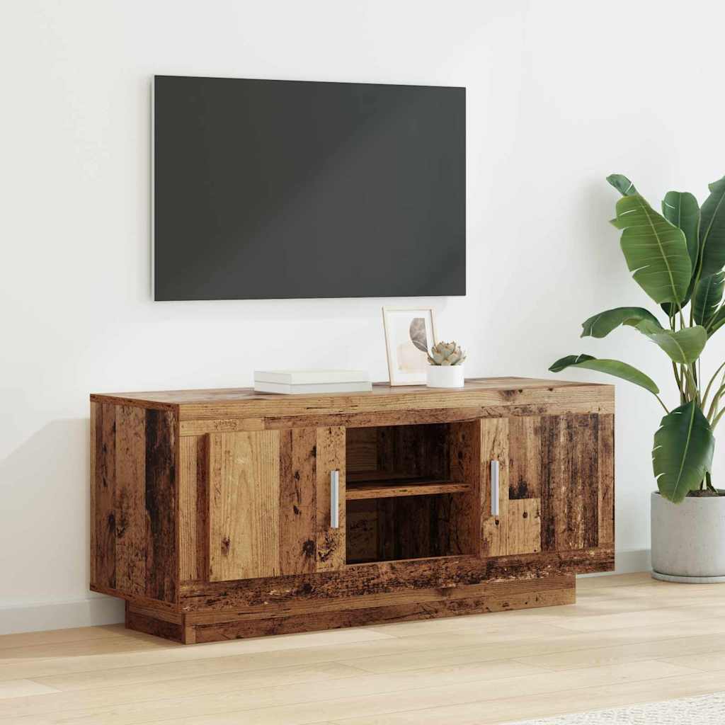 vidaXL TV Cabinet 102 x 35 x 45 cm Old Wood Engineered Wood 1