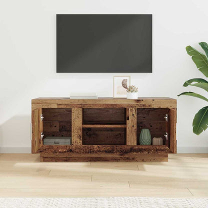 vidaXL TV Cabinet 102 x 35 x 45 cm Old Wood Engineered Wood 4