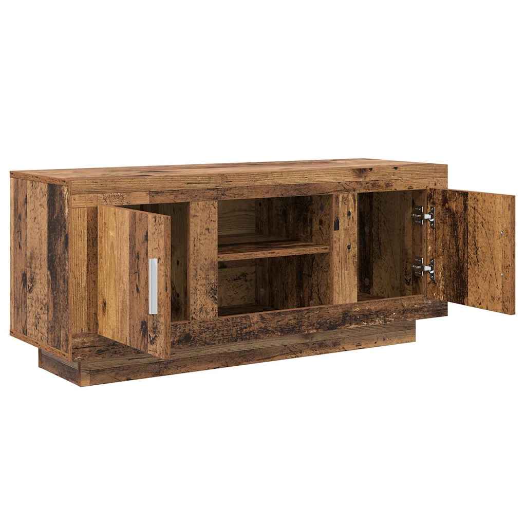 vidaXL TV Cabinet 102 x 35 x 45 cm Old Wood Engineered Wood 5