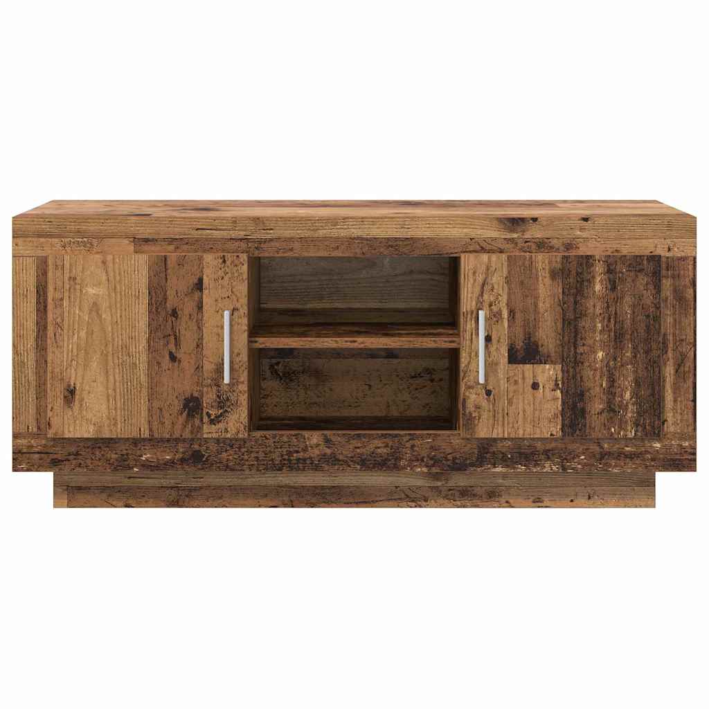 vidaXL TV Cabinet 102 x 35 x 45 cm Old Wood Engineered Wood 6