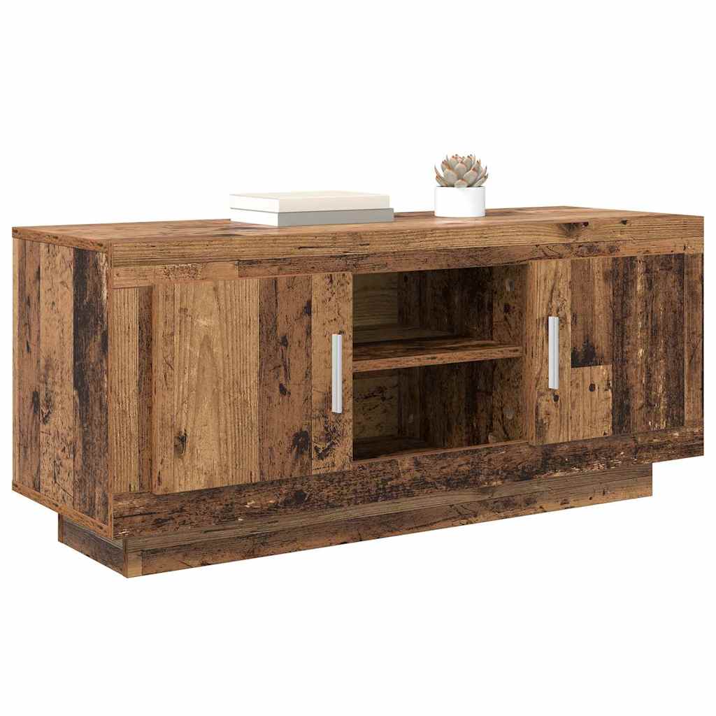 vidaXL TV Cabinet 102 x 35 x 45 cm Old Wood Engineered Wood 3