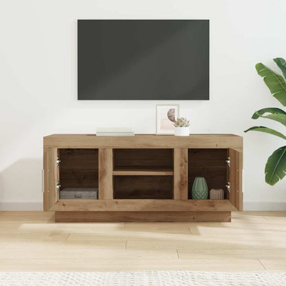 vidaXL TV Cabinet 102 x 35 x 45 cm Artisan Oak Engineered Wood 4