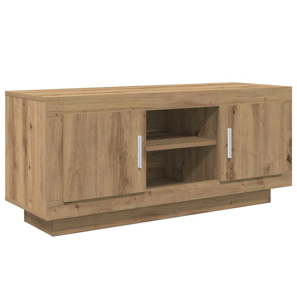 vidaXL TV Cabinet 102 x 35 x 45 cm Artisan Oak Engineered Wood 2