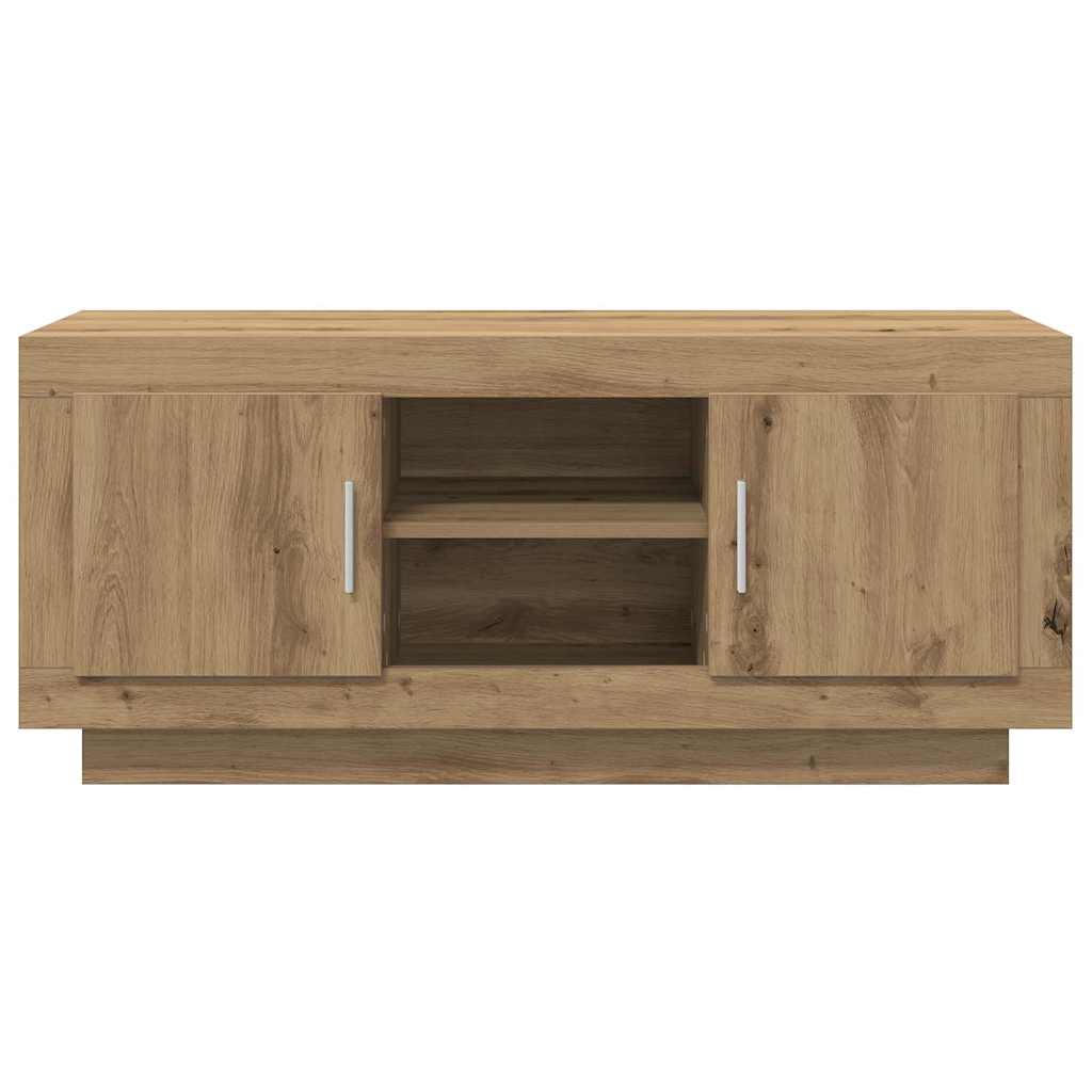 vidaXL TV Cabinet 102 x 35 x 45 cm Artisan Oak Engineered Wood 6